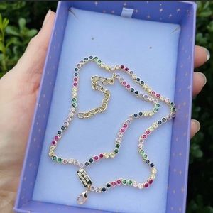 Melinda Maria BABY Baroness necklace multicolor gold jewelry